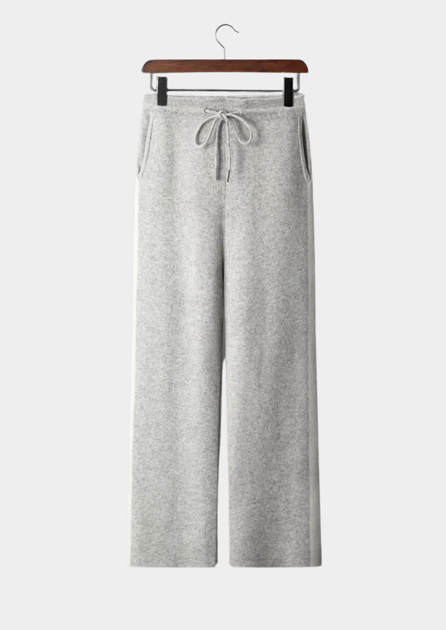 Men’s Drawstring Wide-Leg Pants Knit