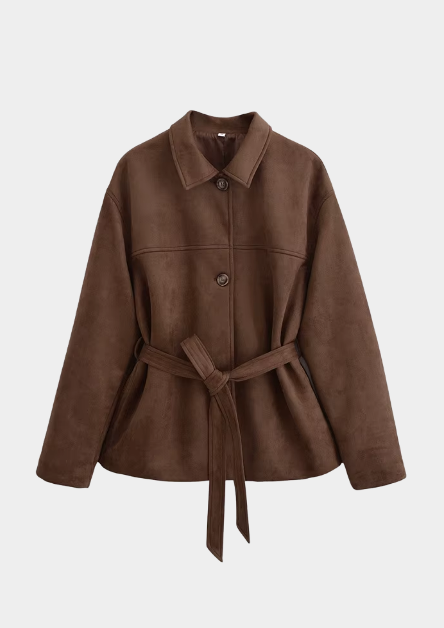 Women’s Belted Button-Front Jacket