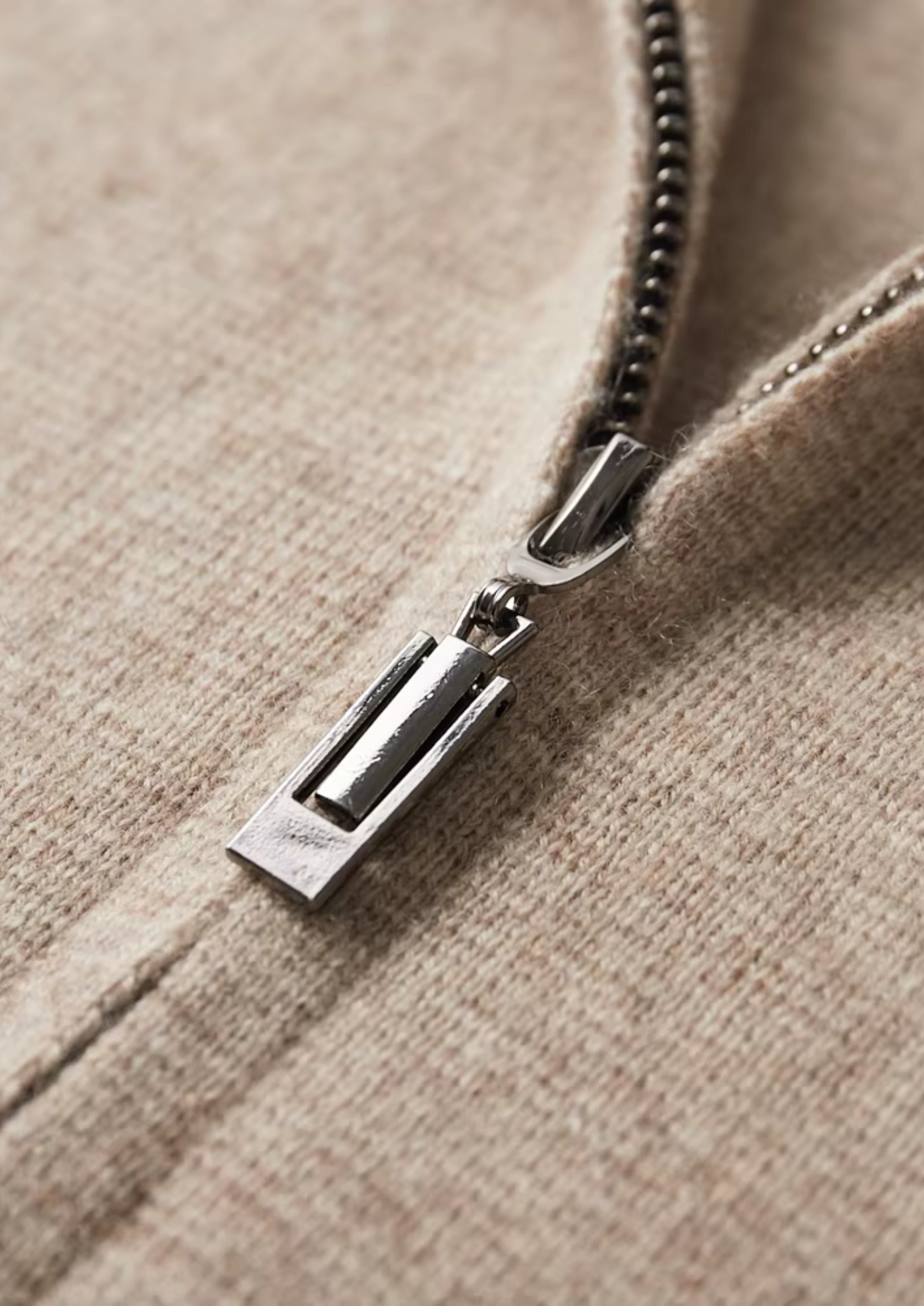 Men’s Zip Polo Knit Cardigan