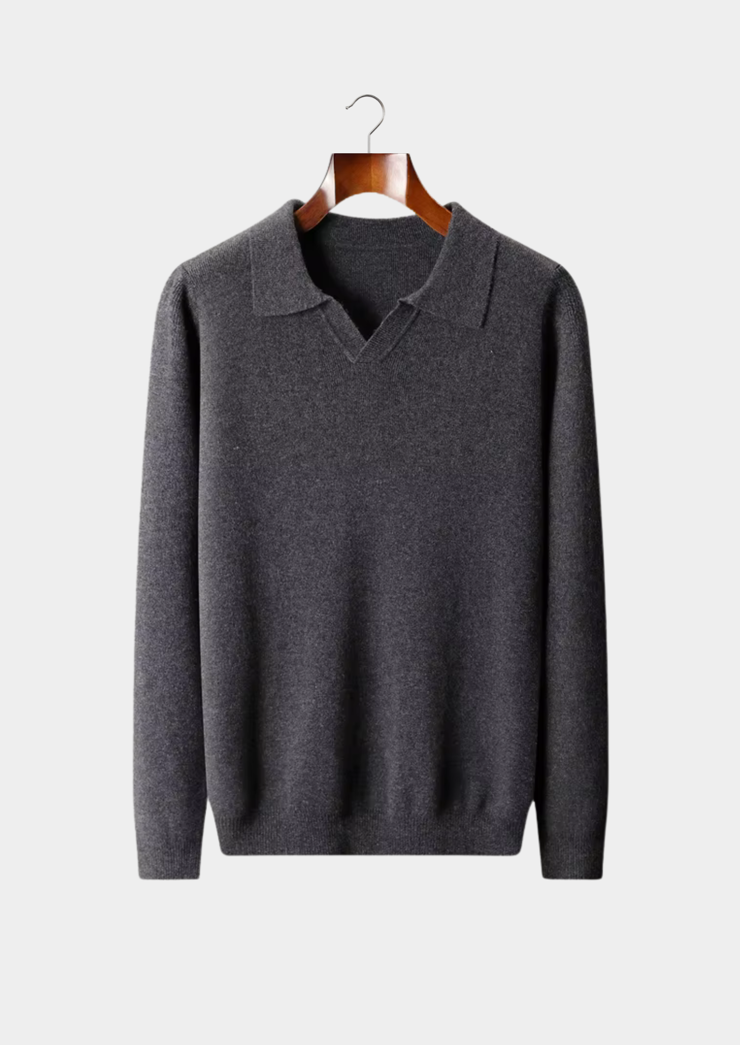 Men’s Buttonless Polo Knit Sweater