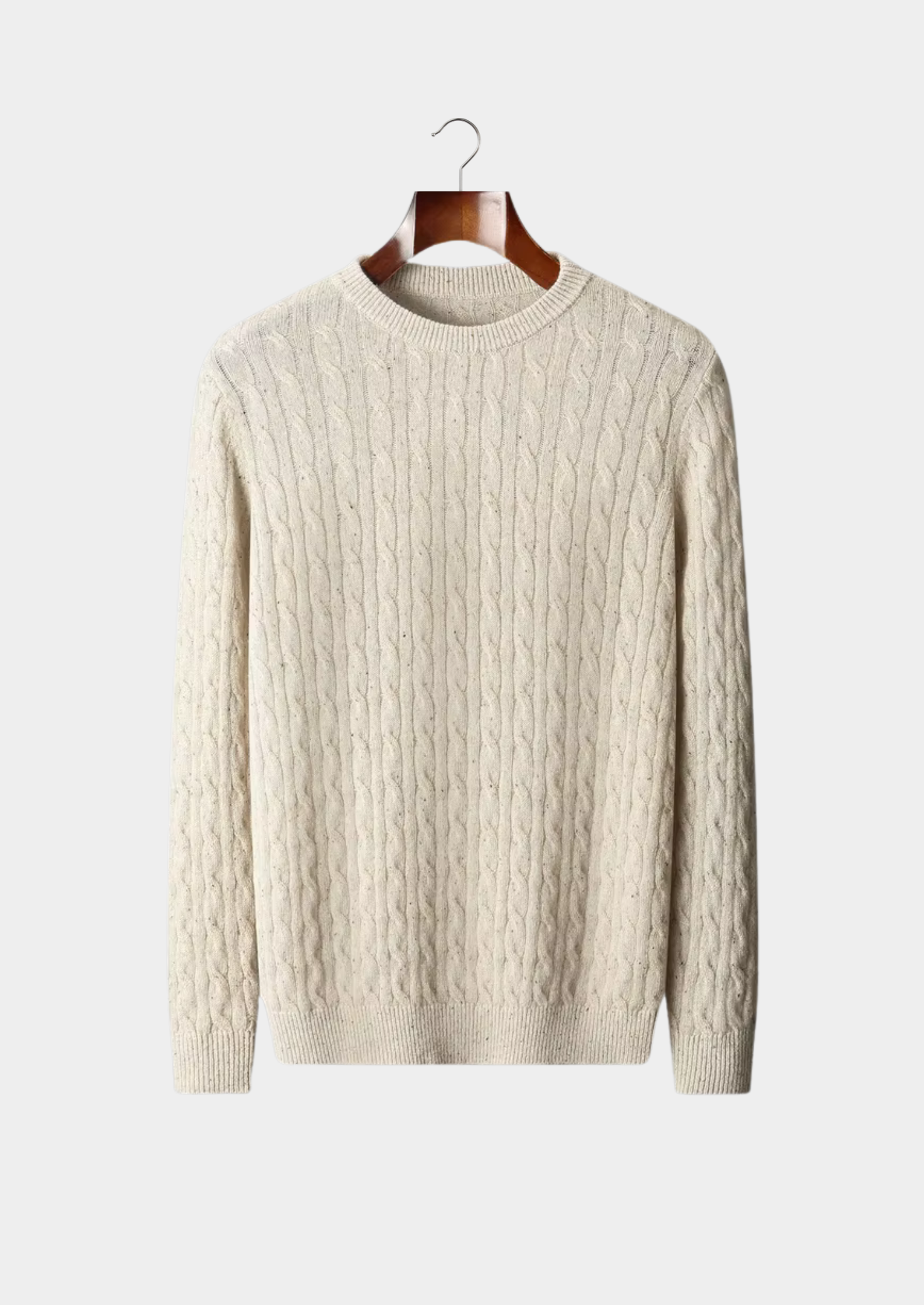 Men’s Ribbed Crewneck Knit Sweater