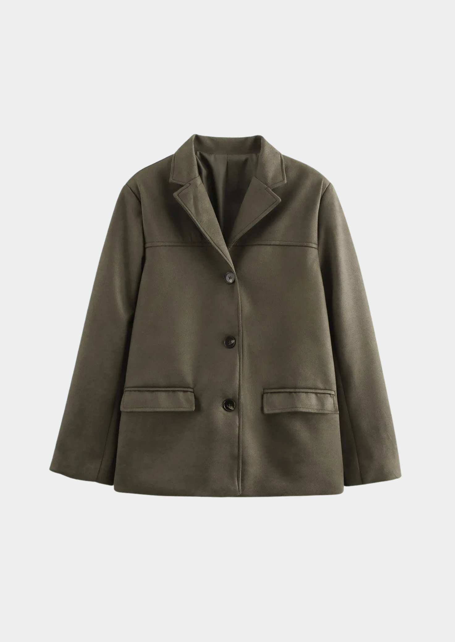 Women’s Single-Button Wide-Sleeve Jacket