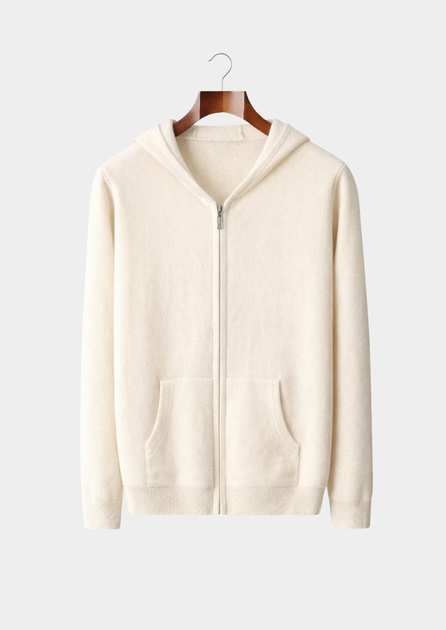 Men’s Full-Zip Hooded Knit Sweater