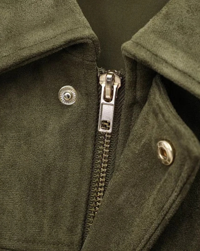 Women’s Zip-Front Bomber Jacket