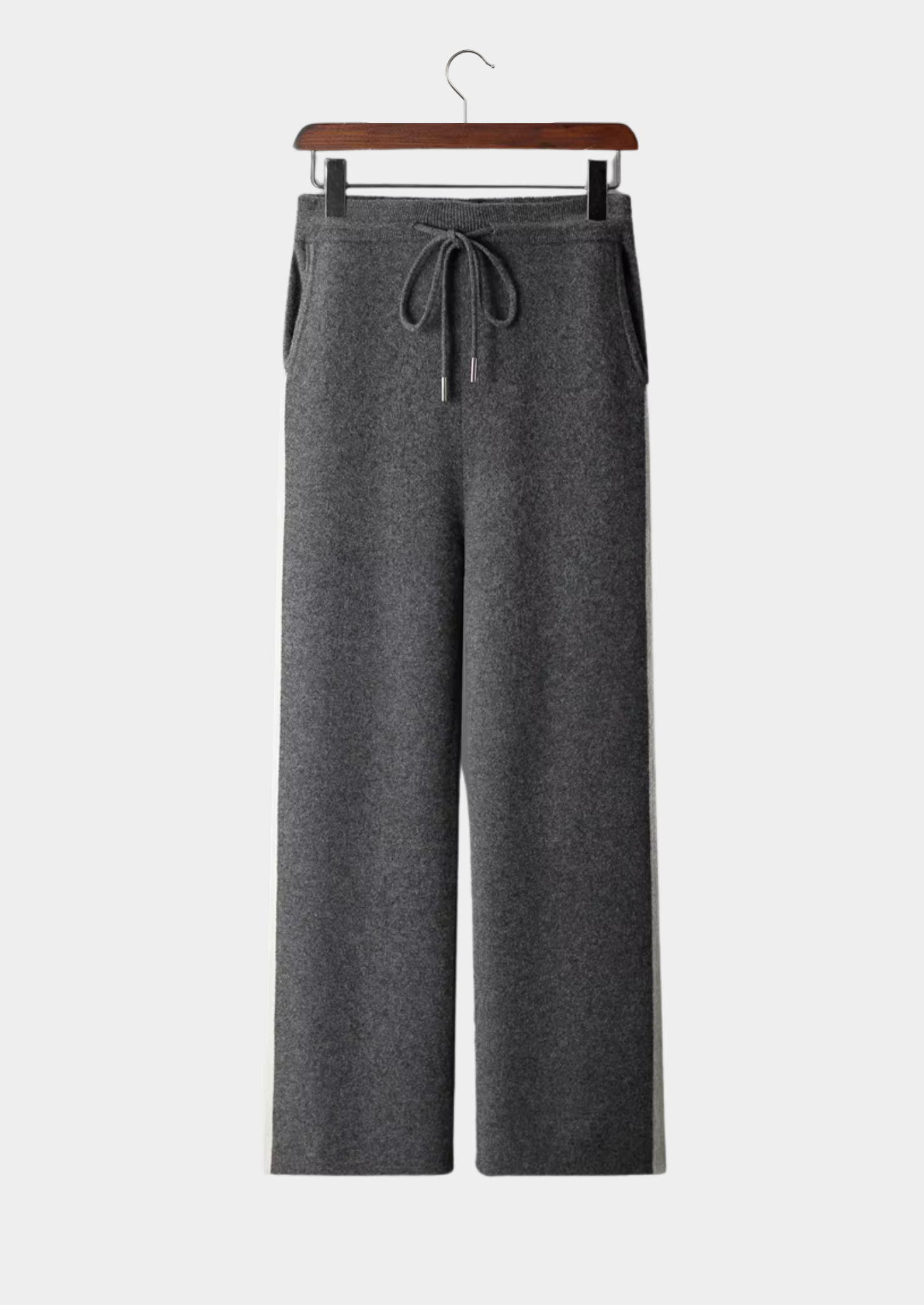 Men’s Drawstring Wide-Leg Pants Knit