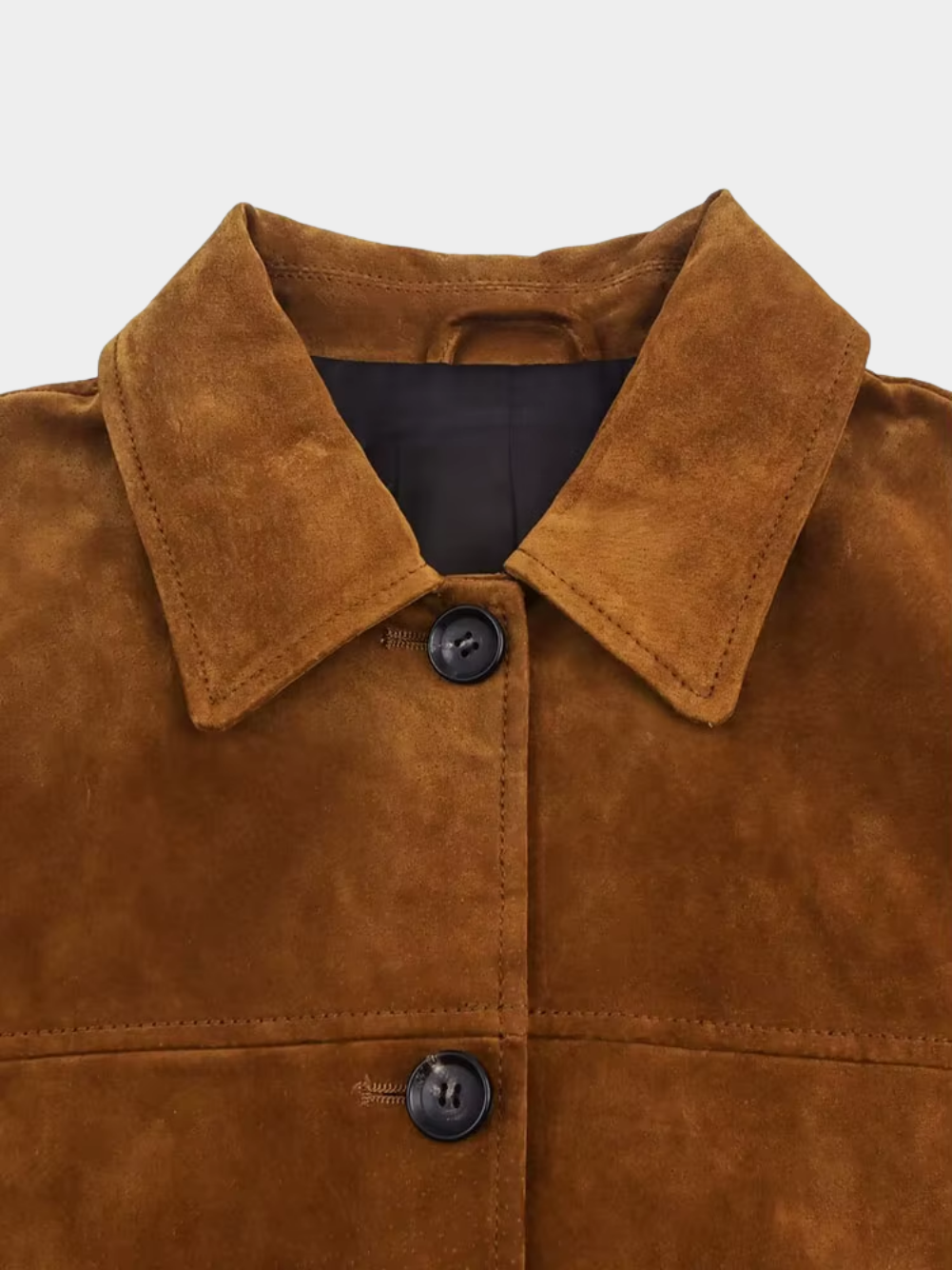 Women’s Turn-Down Collar Zip-Front Jacket