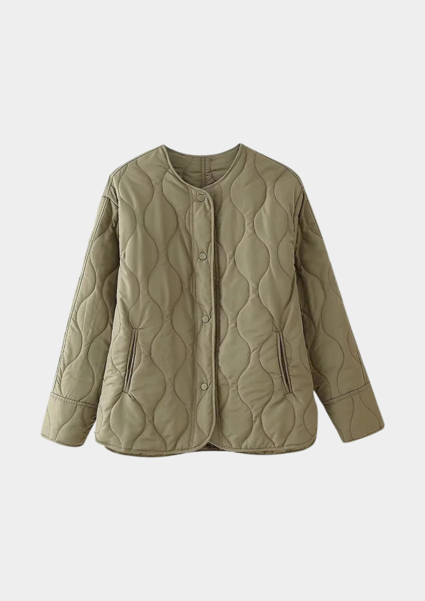 Women’s Quilted O-Neck Jacket