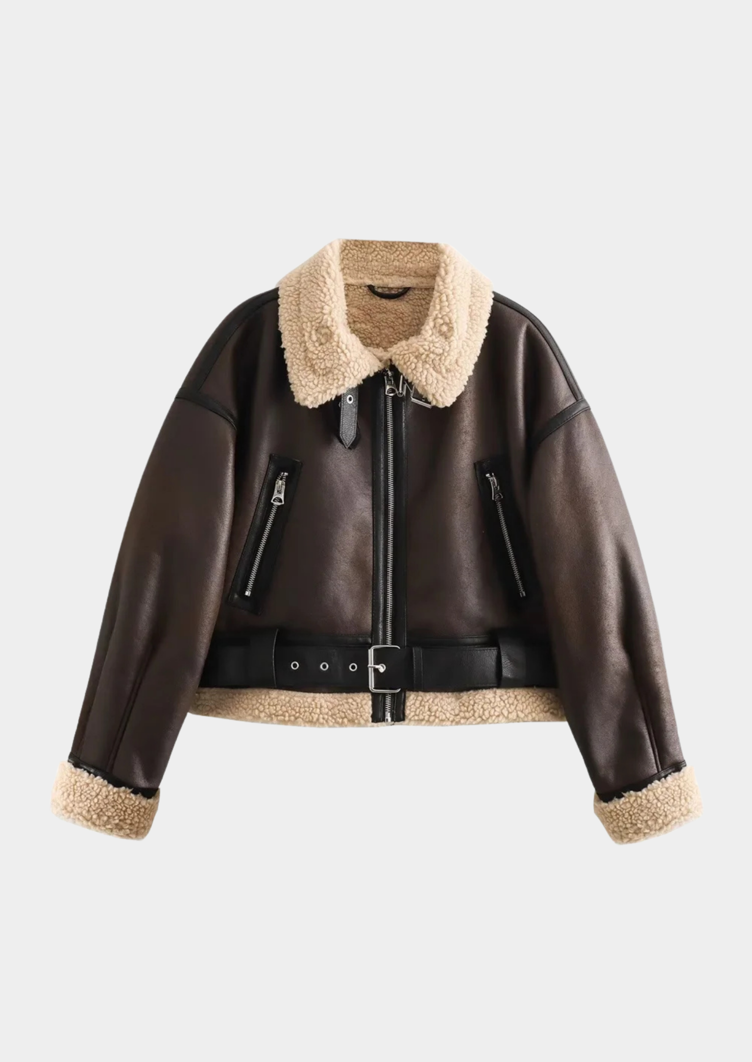 Women’s Turn-Down Collar Short Jacket