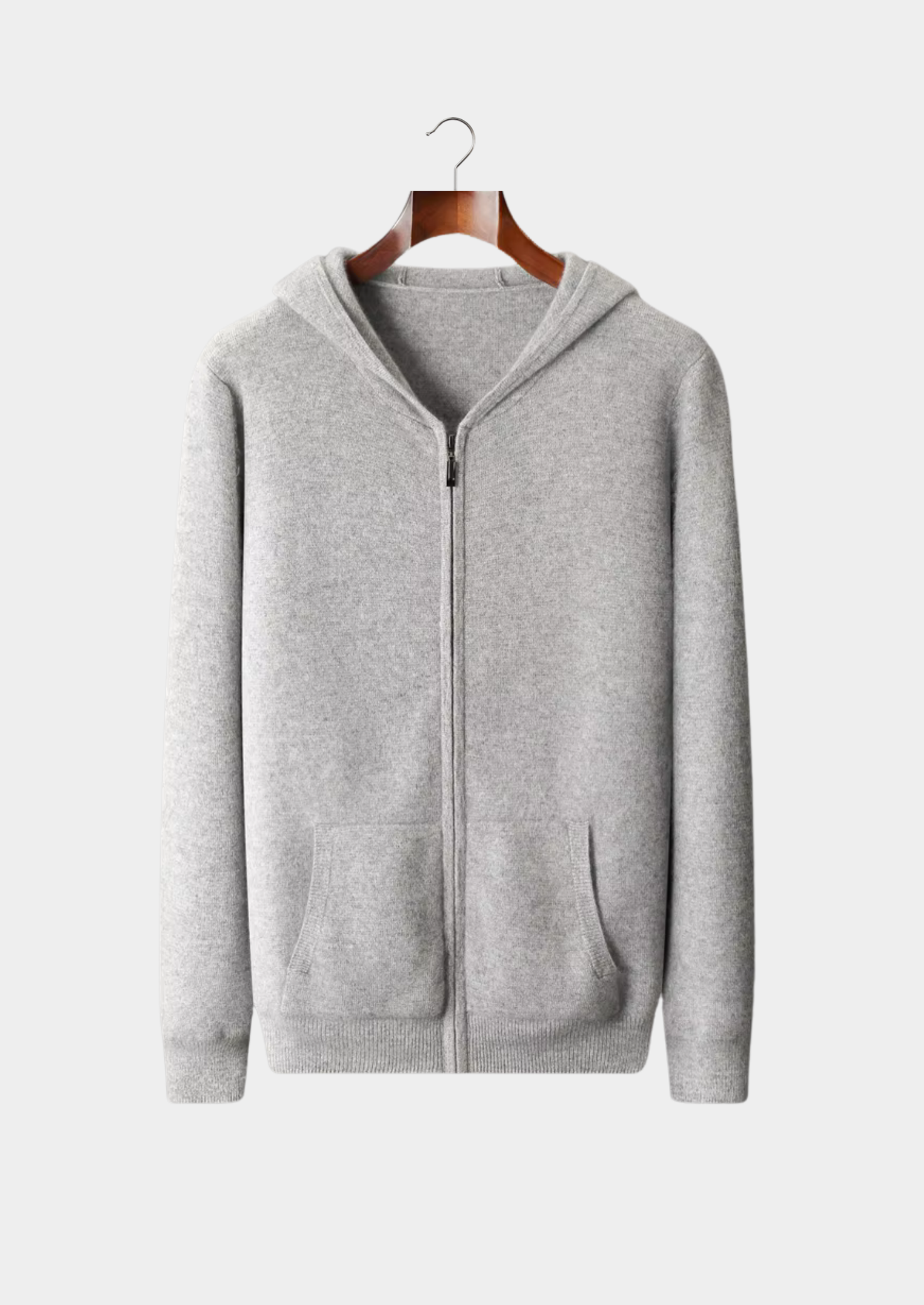 Men’s Full-Zip Hooded Knit Sweater