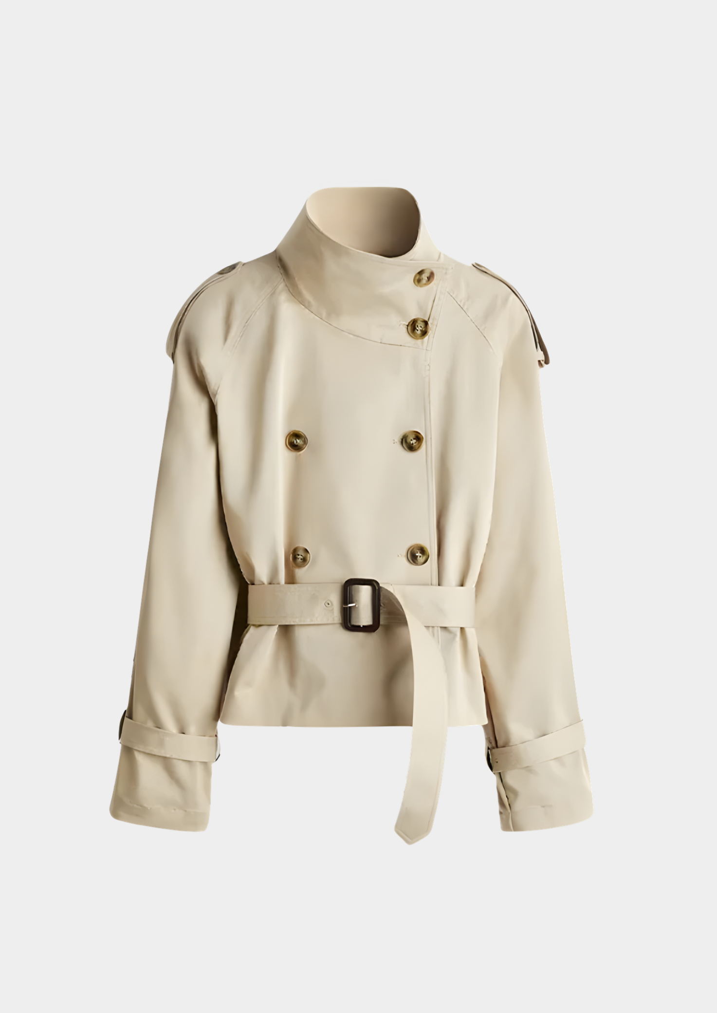 Women’s Belted Short Trench Coat