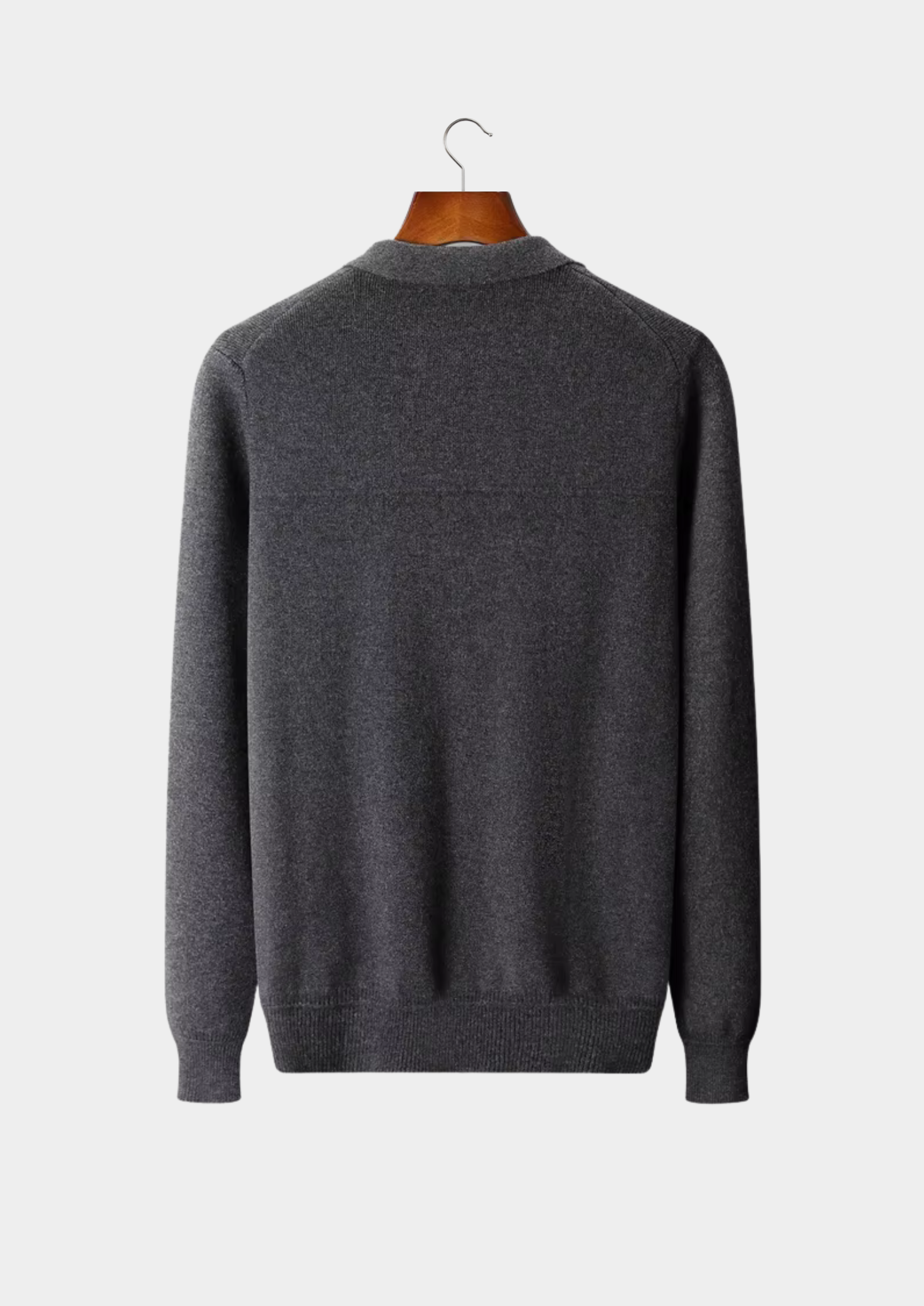 Men’s Ribbed Polo Knit Cardigan