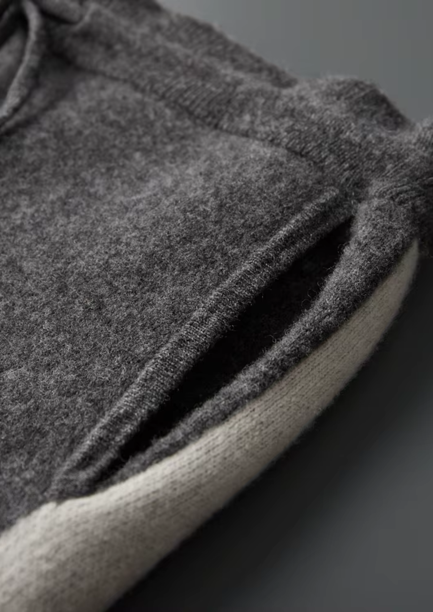 Men’s Drawstring Wide-Leg Pants Knit