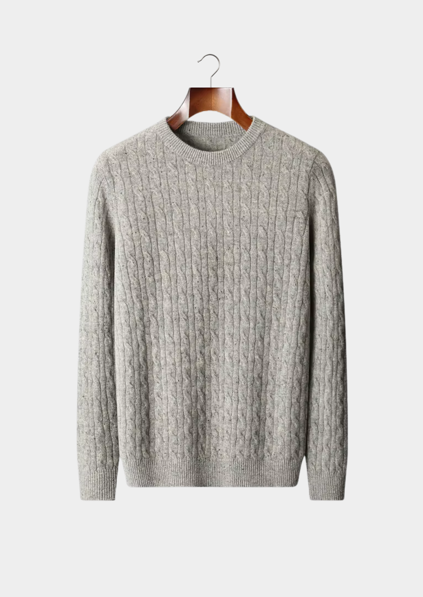 Men’s Ribbed Crewneck Knit Sweater