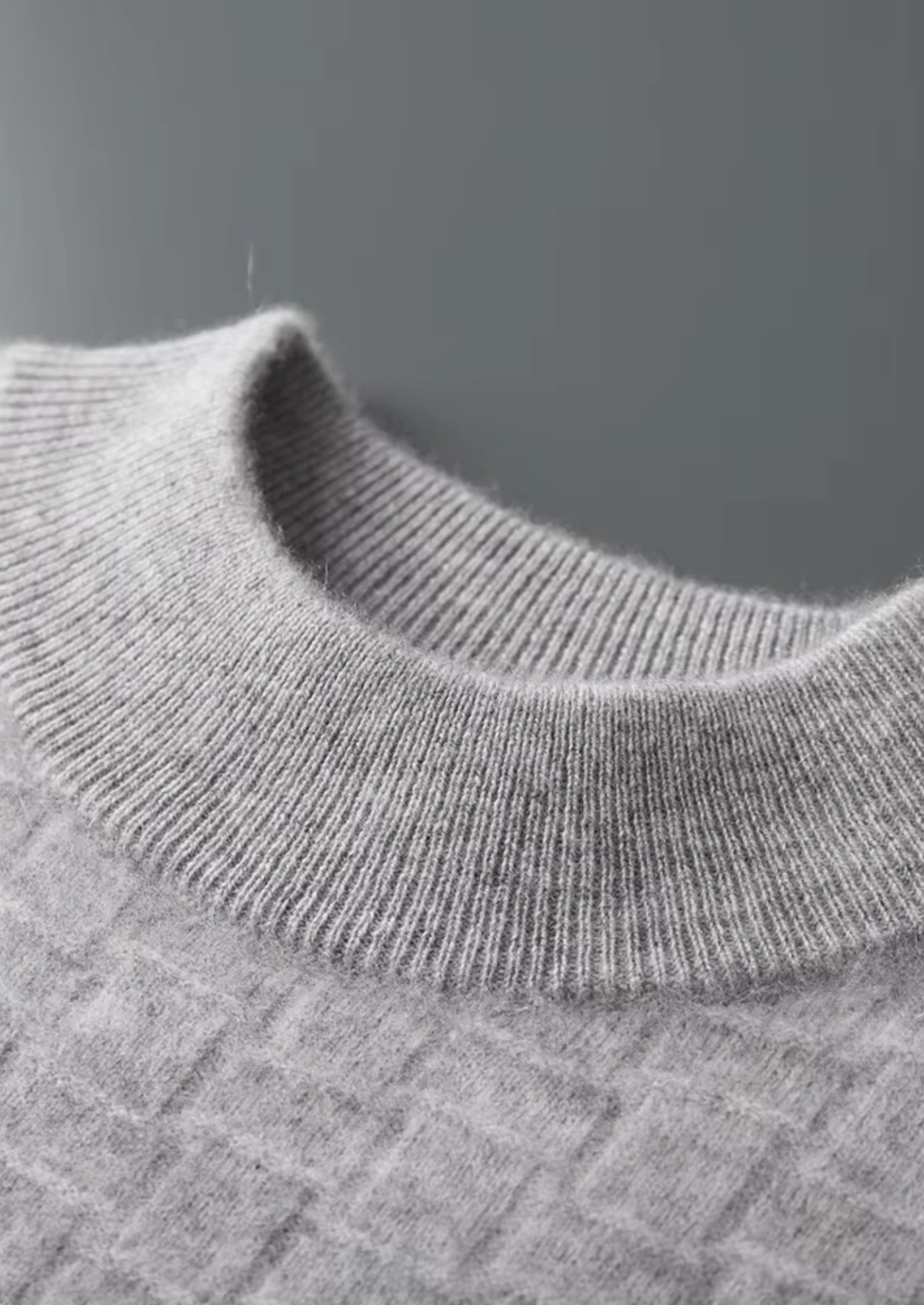 Men’s Textured Mockneck Knit Sweater