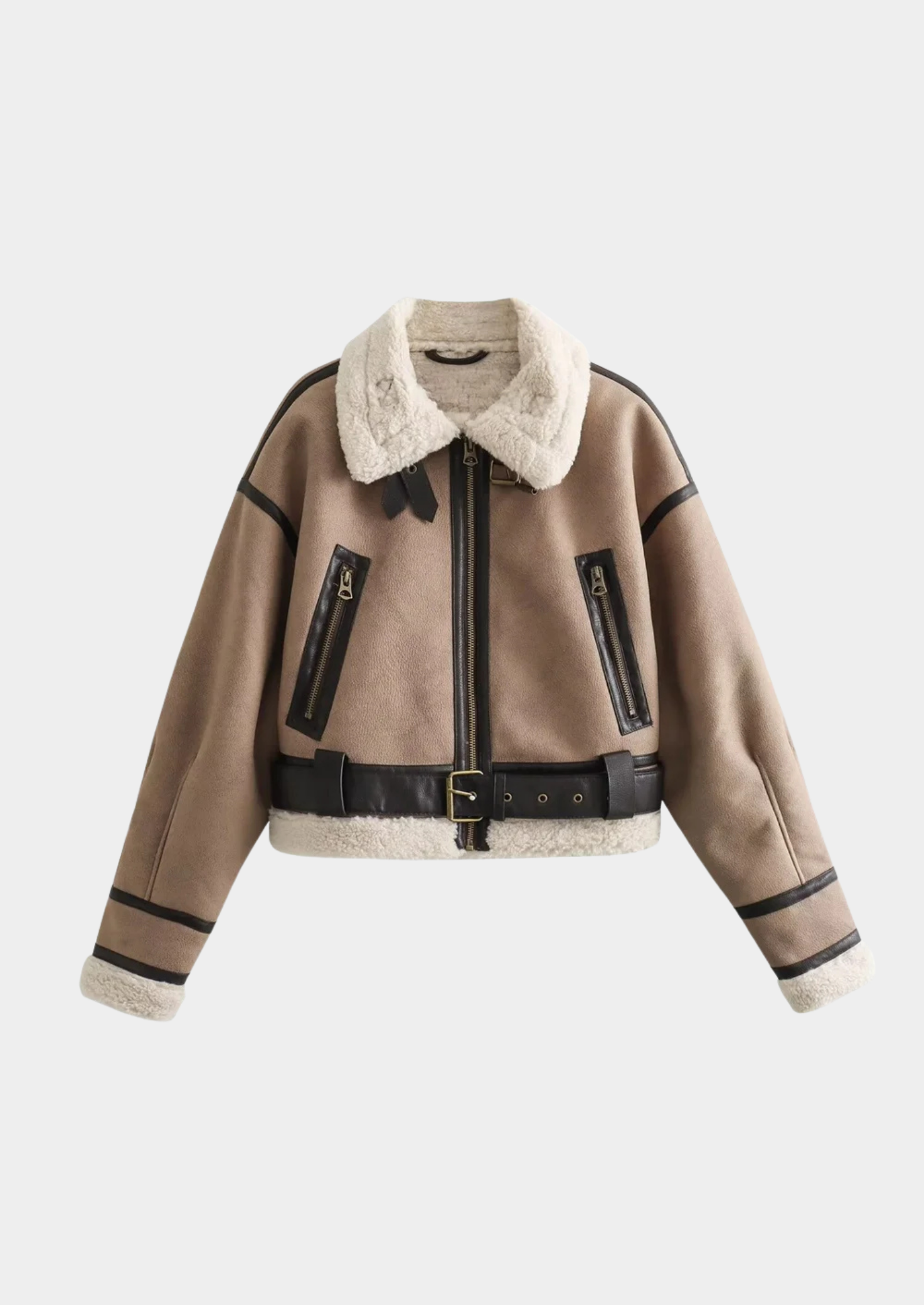 Women’s Turn-Down Collar Short Jacket