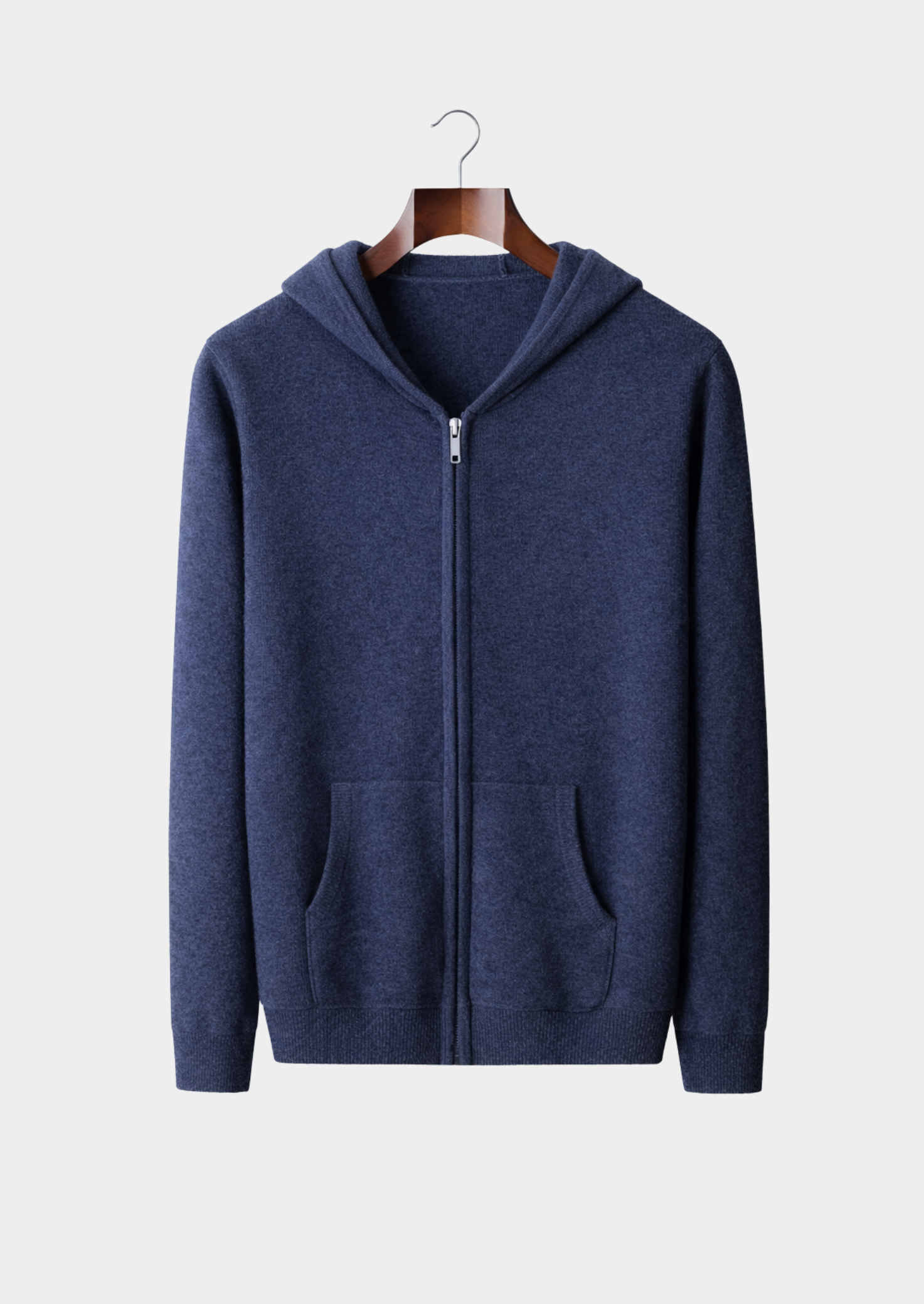 Men’s Full-Zip Hooded Knit Sweater