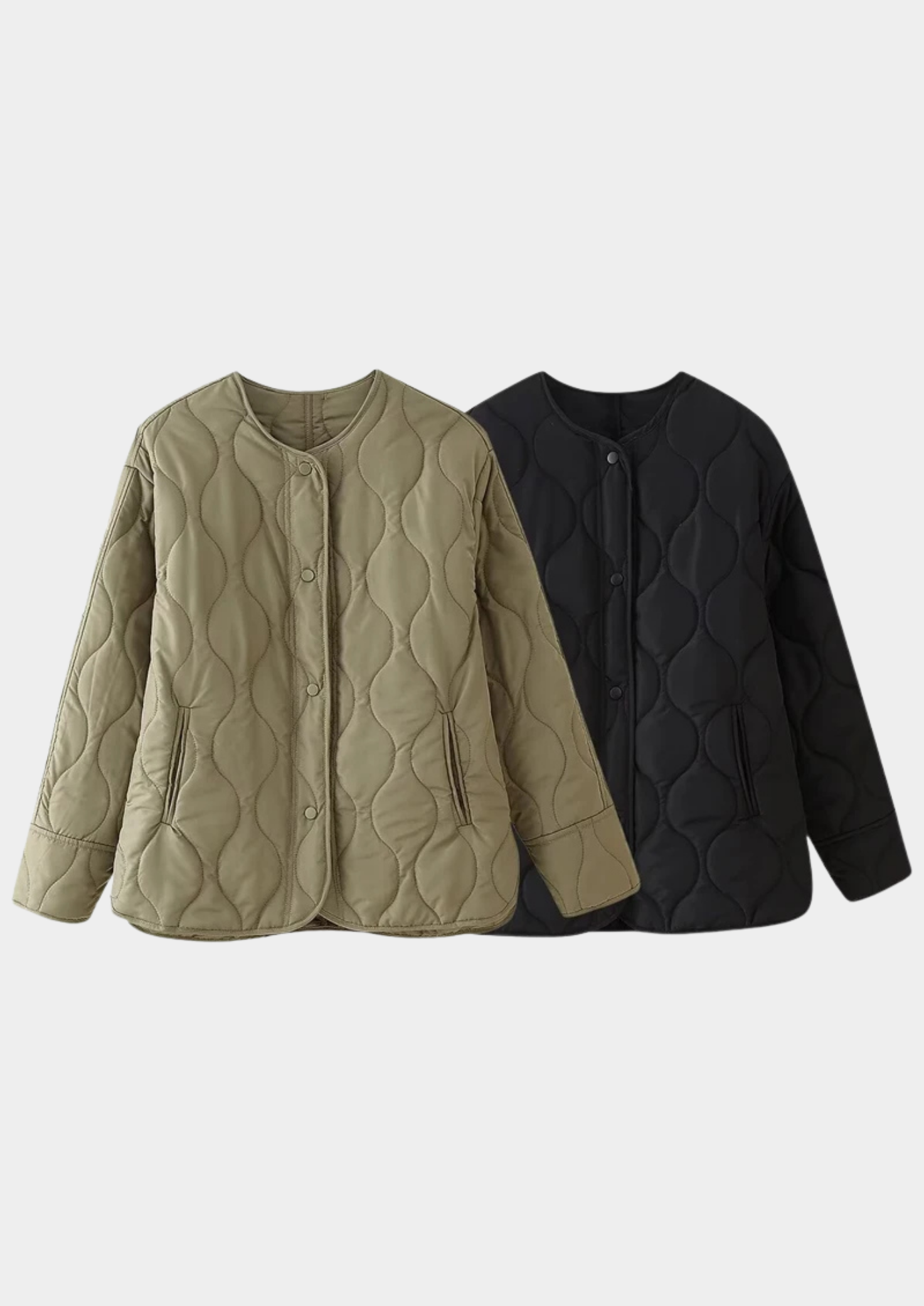 Women’s Quilted O-Neck Jacket