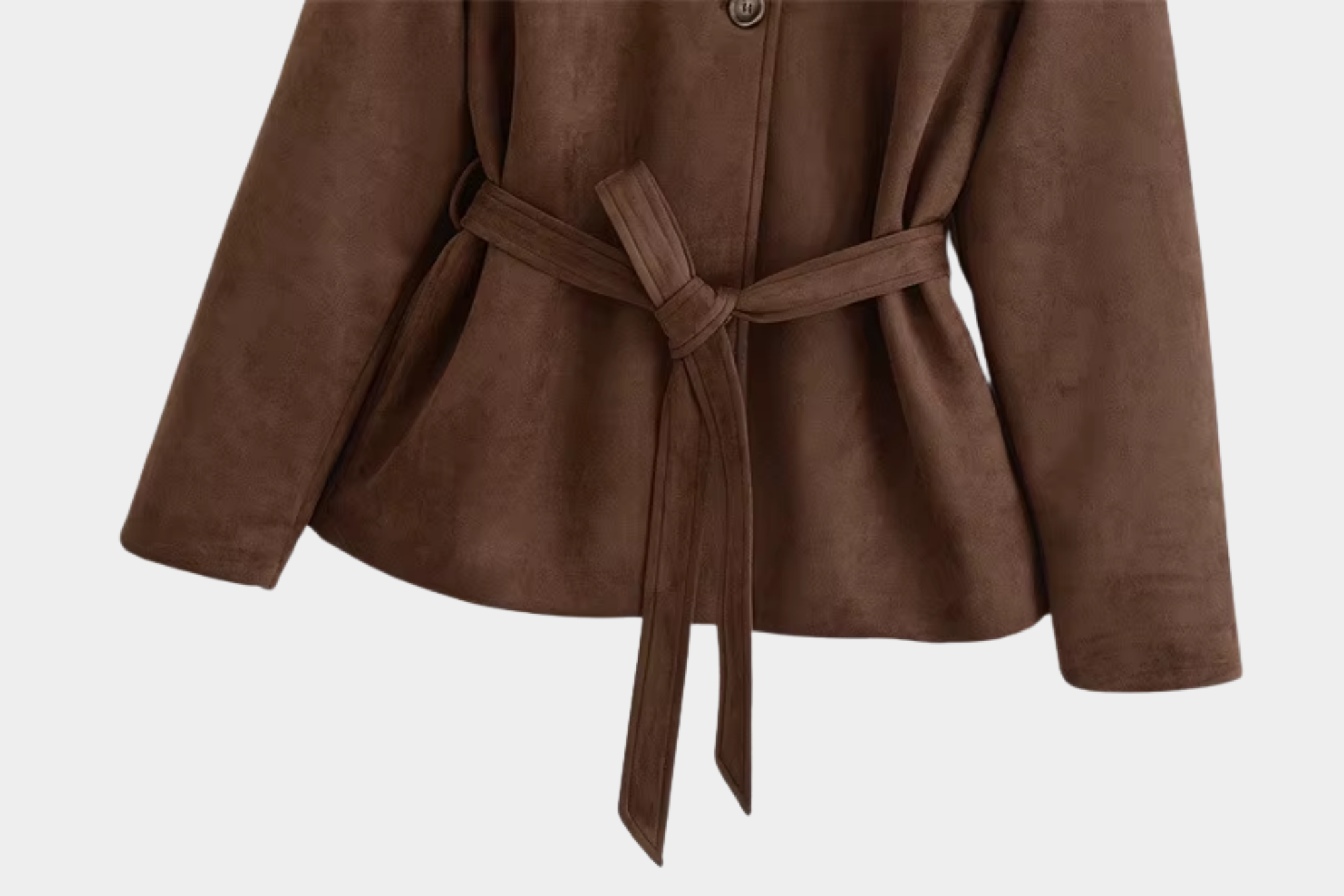 Women’s Belted Button-Front Jacket